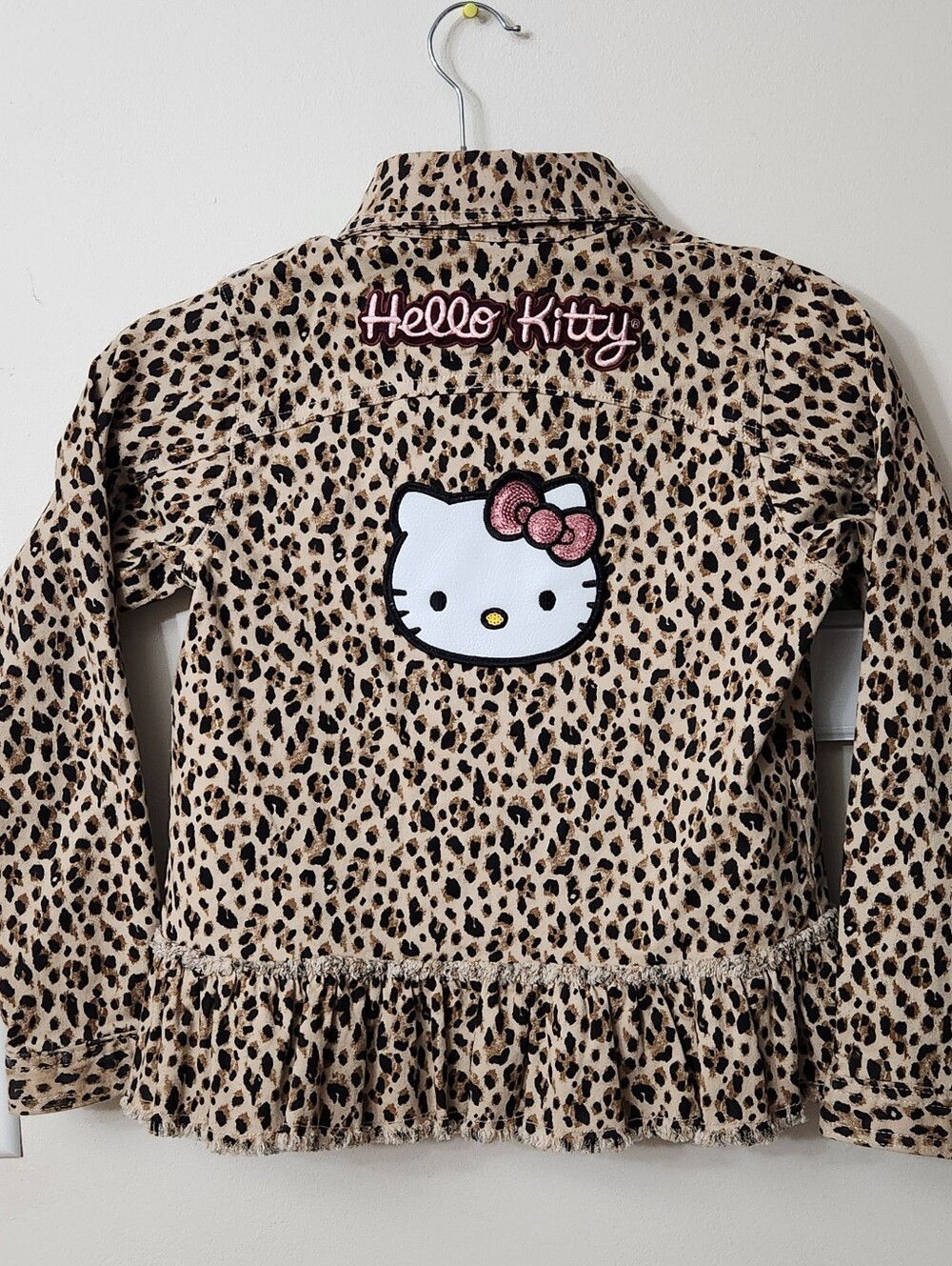 Hello Kitty Leopard Print Jacket Size 10